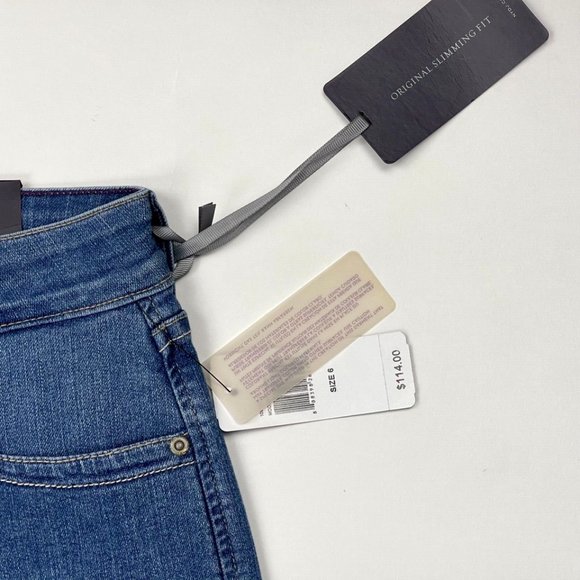 NYDJ Bootcut Denim Jeans Women‎ 6 NWT $114 Stretch Cotton Pockets Slimming Blue - Picture 7 of 12